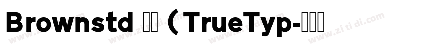 Brownstd 常规 (TrueTyp字体转换